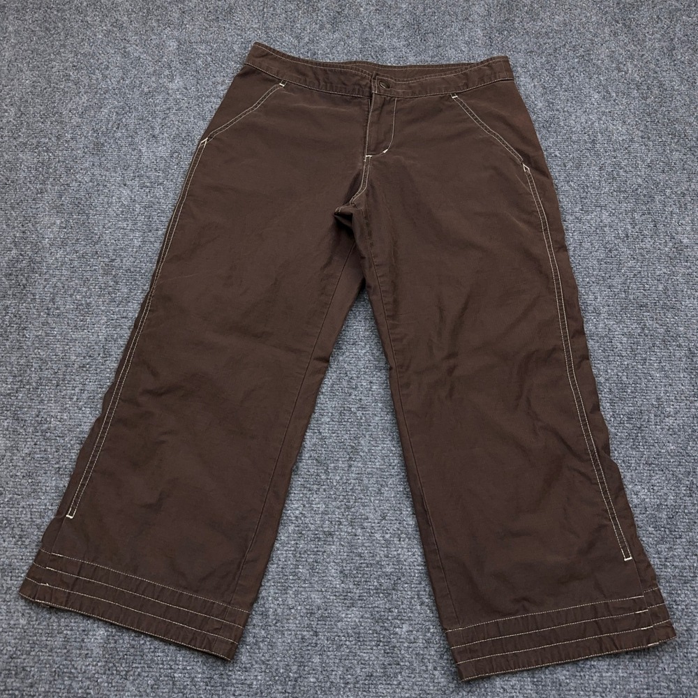 KUHL Capo Capri Pants Women's Small Brown KUHLDRY Hiking Outdoor Relaxed Fit 22"